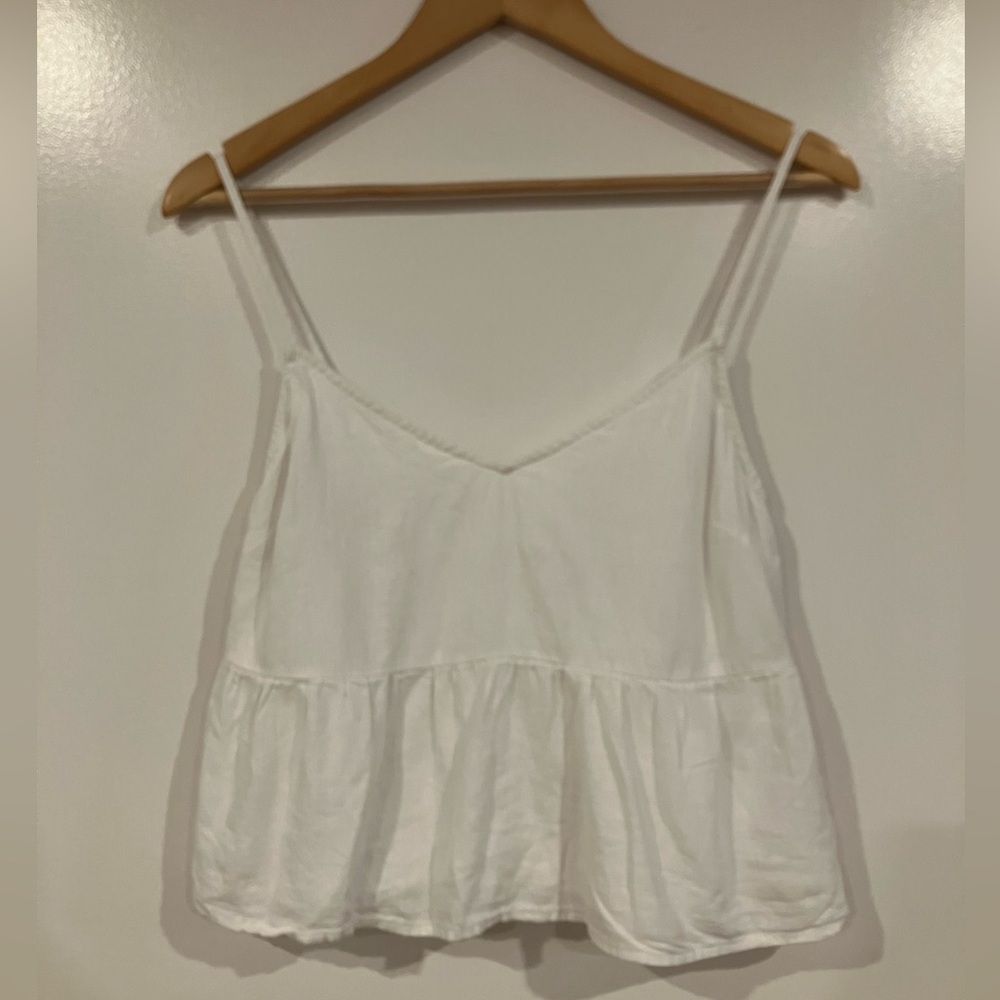 A&F Trapeze Cami – White, Size Small
